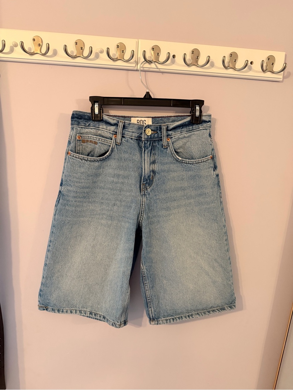 BDG Light Wash Denim Shorts